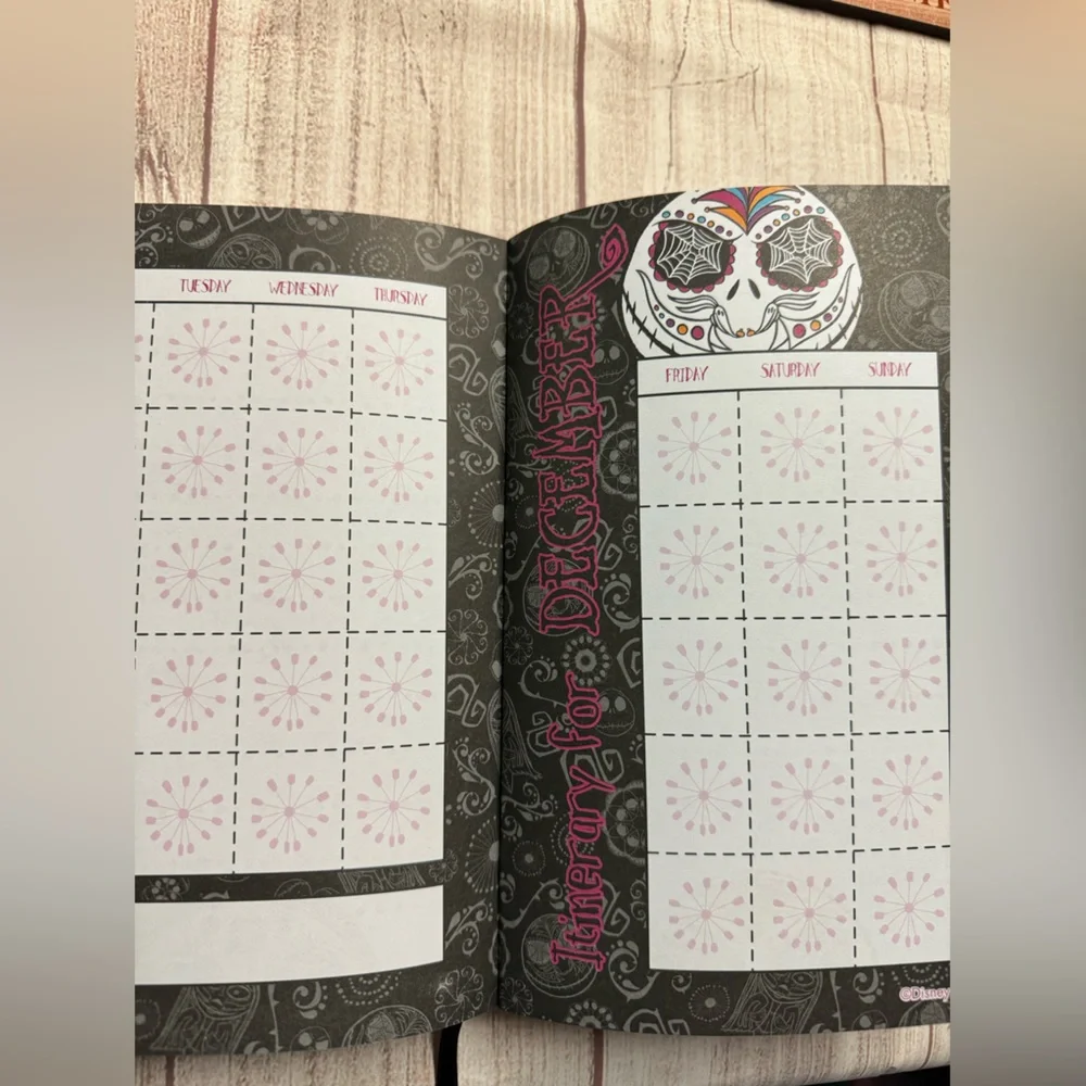 NWT Sally Nightmare Before Christmas Undated 12 Month Planner & Notebook Disney